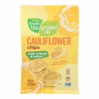 From the Ground Up Sour Cream & Onion Cauliflower Chips - Case of 12 - 3.5 oz.