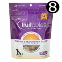 Fruitables Skinny Minis Dog Treats - Crunchy Pumpkin & Berry Flavor - Case of 8 - 7 oz.
