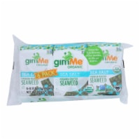 Gimme Seaweed Snacks Organic Roasted Seaweed Snack - Sea Salt - Case of 8 - 6/.17 oz.
