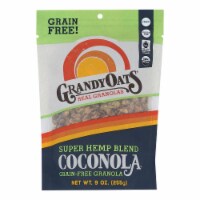 Grandy Oats Organic Granola - Super Hemp Blend Coconola - Case of 6 - 9 oz.