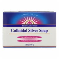 Heritage Store - Bar Soap Colloidal Silver - Case of 3 - 3.5 oz.