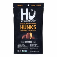 Hu - Hunks Organic Chocolate Cvrd Al/ss - Case of 6-4 oz.