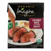 Imagine Foods Organic Gravy - Savory Beef - Case of 12 - 13.5 fl oz.