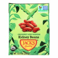 Jack's Quality Organic Red Kidney Beans - Low Sodium - Case of 8 - 13.4 oz.