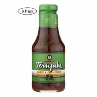 Kikkoman Teriyaki Sauce - Garlic and Green Onion - Case of 6 - 20.5 oz.