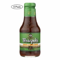 Kikkoman Teriyaki Sauce - Garlic and Green Onion - Case of 6 - 20.5 oz.