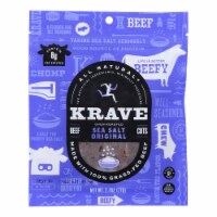 Krave Beef Jerky - Sea Salt Original - Case of 8 - 2.7 oz.