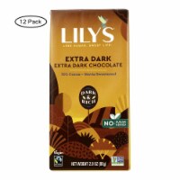 Lily`s - Sweets Chocolate Bar - Extra Dark Chocolate - 70% Cocoa - 2.8 oz Bars - Case of 12