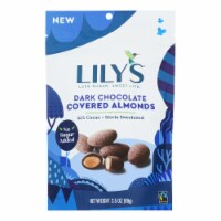 Lily`s - Sweets - Covered Almond Dark Chocolate Stevia - Case of 12 - 3.5 oz.