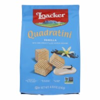 Loacker Quadratini Vanilla Wafer Cookies - Case of 6 - 8.82 oz.