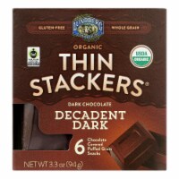Lundberg Family Farms - Stackers Dark Chocolate - Case of 6 - 3.3 oz.