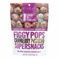 Made in Nature Figgy Pops - Cranberry Pistachio - Case of 6 - 4.2 oz.