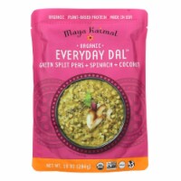Maya Kaimal - Organic Everyday Dal - Green Split Pea Spinach Coconut - CS of 6 -10 oz.
