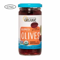 Mediterranean Organic Organic Pitted Kalamata Olives - Case of 12 - 8.4 oz.