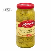 Mezzetta Deli Sliced Golden Greek Pepperoncini - Case of 6 - 16 Fl oz.