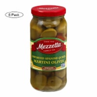 Mezzetta Imported Spanish Queen Martini Olives In Dry Vermouth - Case of 6 - 10 oz.