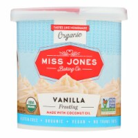 Miss Jones Baking Organic Frosting - Vanilla Buttercream - Case of 6 - 320 Gram