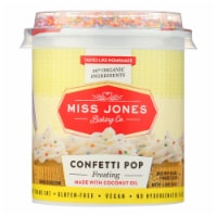 Miss Jones Baking Co. Confetti Pop Frosting  - Case of 6 - 11.98 oz.