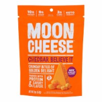 Moon Cheese's Cheddar Dehydrated Cheese Snack - Case of 12 - 2 oz.