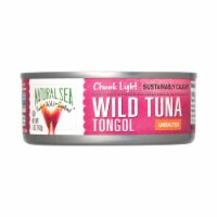 Natural Sea Wild Tongol Tuna, Unsalted, Chunk Light - Case of 12 - 5 oz.
