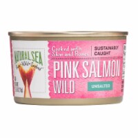 Natural Sea Wild Pink Salmon, Unsalted - Case of 12 - 7.5 oz.