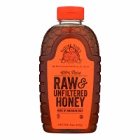 Nature Nate's 100% Pure Raw & Unfiltered Honey - Case of 6 - 32 oz.