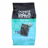 Ocean's Halo Seaweed, Sea Salt Snack - Case of 12 - .14 oz.