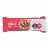 Orgain Organic Protein Bar - Peanut Butter Chocolate Chunk - Case of 12 - 1.41 oz.