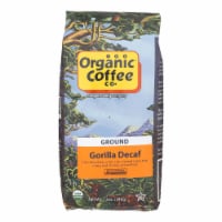 Organic Coffee Company Occ Gorilla Decaf Ground, Regular Roast  - Case of 6 - 12 oz.