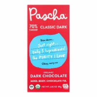 Pascha - Bar Chocolate 70% Cacao - Case of 10 - 2.82 oz.