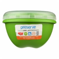 Preserve Large Food Storage Container - Green - Case of 12 - 25.5 oz.