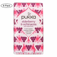 Pukka Herbal Teas Tea - Organic - Elderberry and Echinacea - 20 Bags - Case of 6