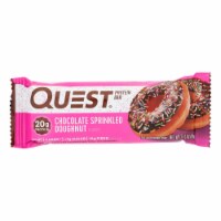 Quest - Bar Chocolate Sprkld Dghnut - Case of 12 - 2.12 oz.