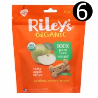 Riley's Organics Organic Dog Treats, Apple Recipe, Large  - Case of 6 - 5 oz.