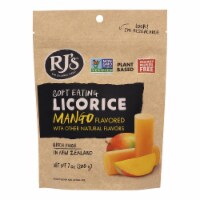 Rj's Licorice Soft Eating Licorice - Mango - Case of 8 - 7.05 oz.