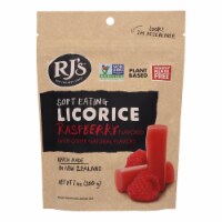 Rj's Licorice Soft Eating Licorice - Raspberry - Case of 8 - 7.05 oz.