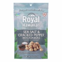 Royal Hawaiian Orchards Macadamias, Sea Salt & Cracked Pepper  - Case of 6 - 4 oz.