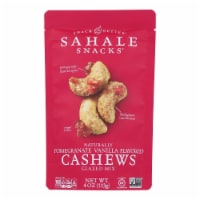 Sahale Snacks Cashews Glazed Nuts - Pomegranate and Vanilla - Case of 6 - 4 oz.