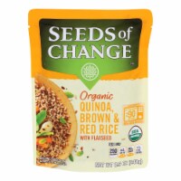 Seeds of Change Organic Quinoa Brown and Red Rice with Flaxseed - Case of 12 - 8.5 oz.