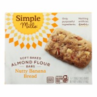 Simple Mills - Bar Sft Baked Nty Ban Bread - Case of 6 - 5.99 oz.