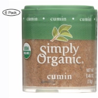 Simply Organic Cumin Seed - Organic - Ground - .46 oz - Case of 6