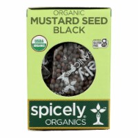 Spicely Organics - Organic Mustard Seed - Black - Case of 6 - 0.5 oz.
