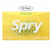 Spry Xylitol Gums - Fresh Fruit - Case of 20 - 10 Count