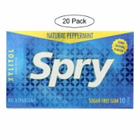 Spry Xylitol Gems - Peppermint - Case of 20 - 10 Count