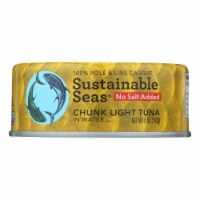 Sustainable Seas Chunk Light Tuna In Water - Case of 12 - 5 oz.