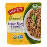 Tasty Bite Brown Rice & Lentils  - Case of 6 - 8.8 oz.