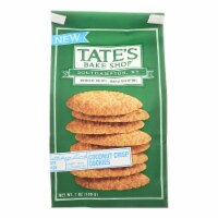 Tate's Bake Shop Coconut Crisp Cookies - Case of 12 - 7 oz.
