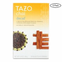 Tazo Tea Spiced Black Tea - Decaffeinated Tazo Chai - Case of 6 - 20 BAG