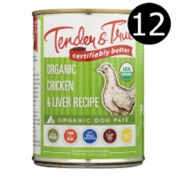 Tender & True Dog Food Chicken And Liver - Case of 12 - 12.5 oz.