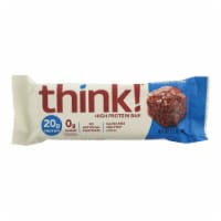 Think Products Thin Bar - Brownie Crunch - Case of 10 - 2.1 oz.